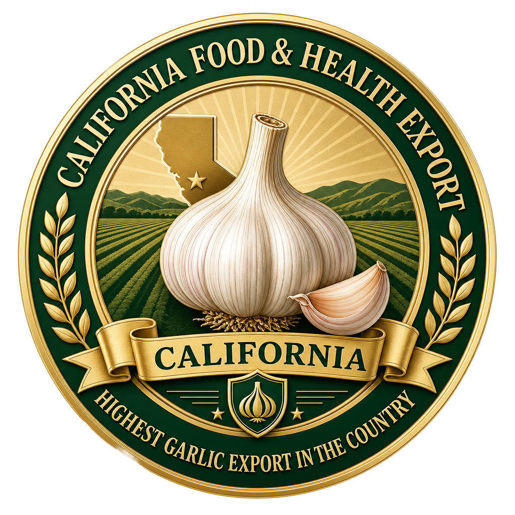 California Food & Health Export — Highest Garlic Export in the Country